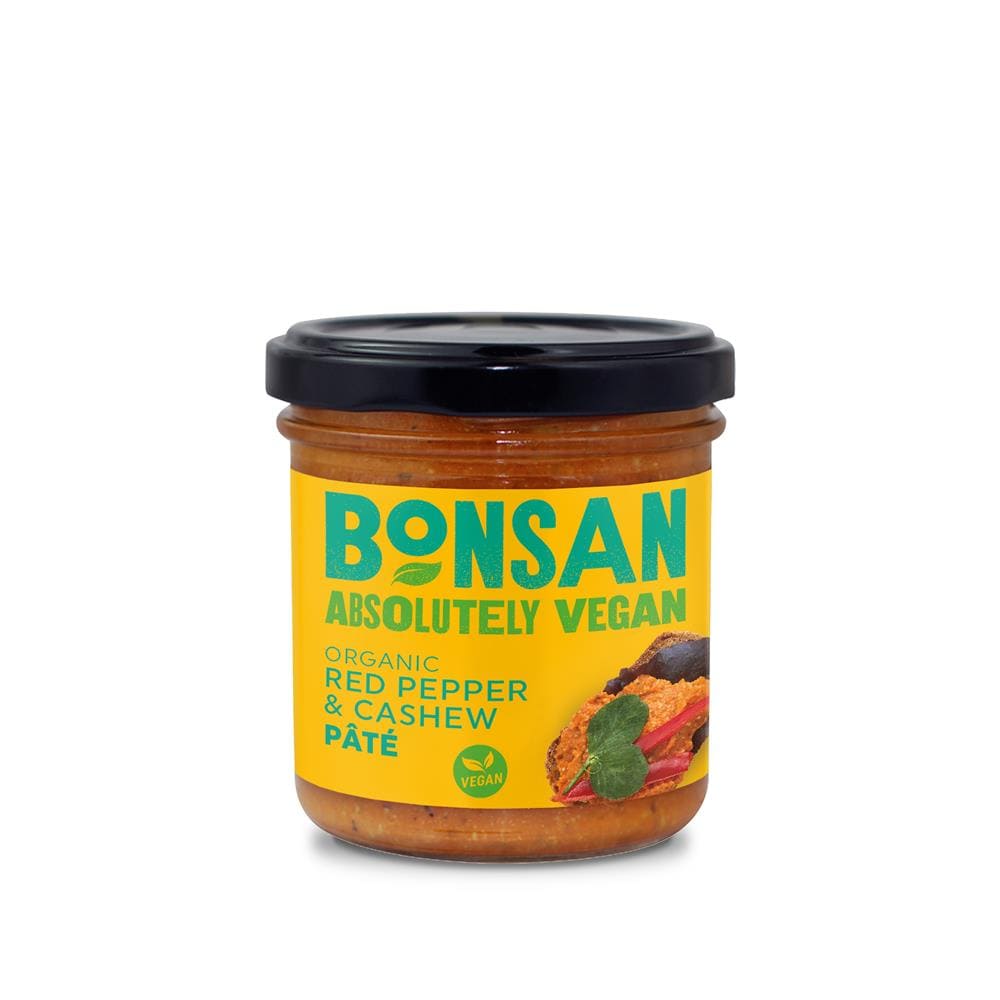 Organic Cashew Bell Pepper Pate 130g, Bonsan