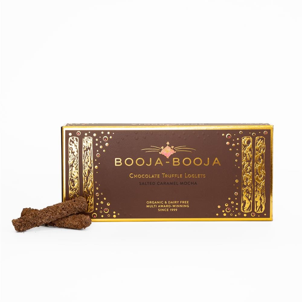 Salted Caramel Mocha 10 Truffle Loglets 115g, Booja-Booja