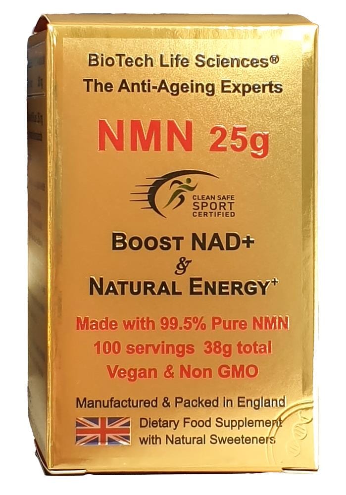 NMN 25 grams Anti-Ageing NAD+ Precursor Ultra Pure >99.5% +Citrus, BioTech Life Sciences