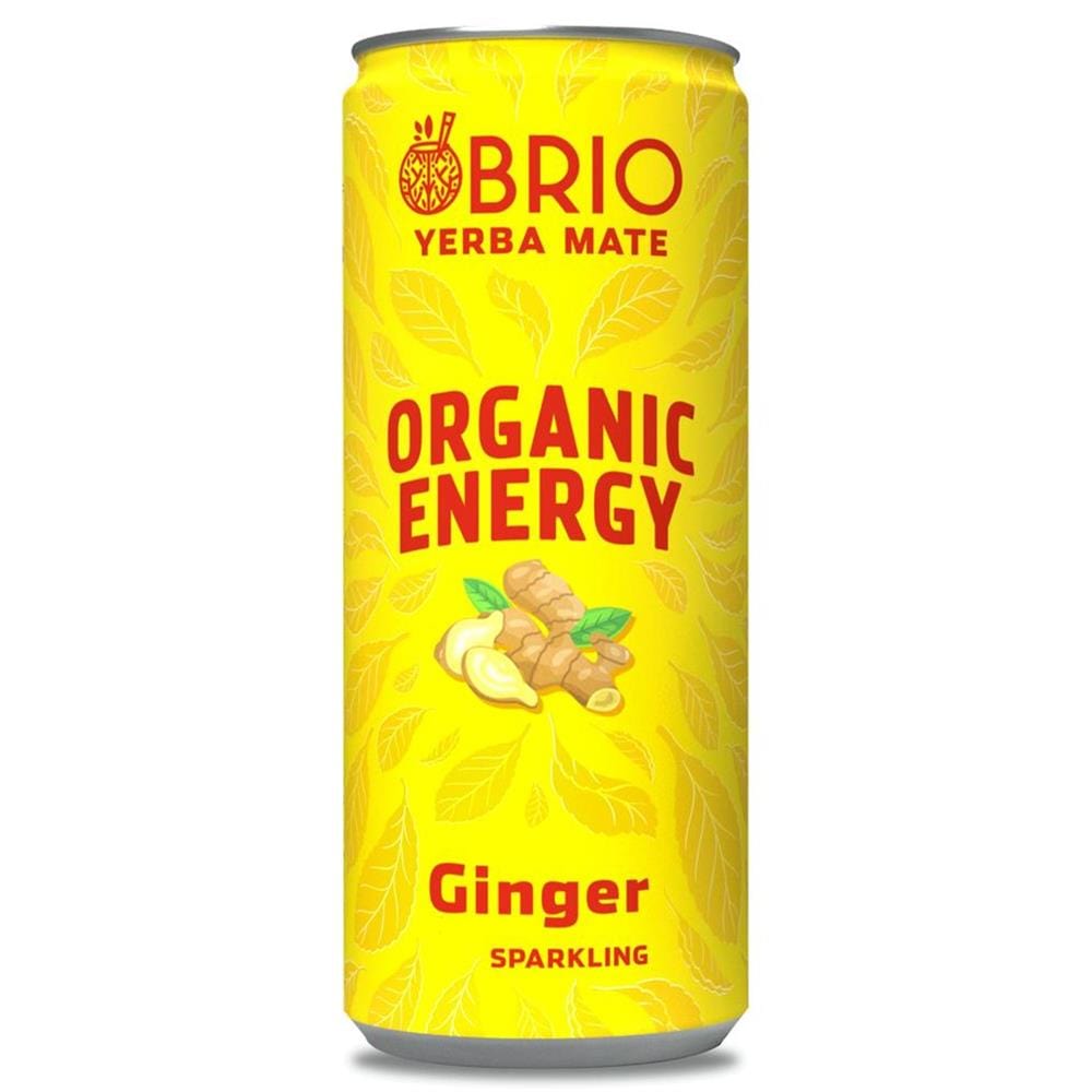 BRIO MATE Organic Energy Drink Ginger 250ml, Brio Mate