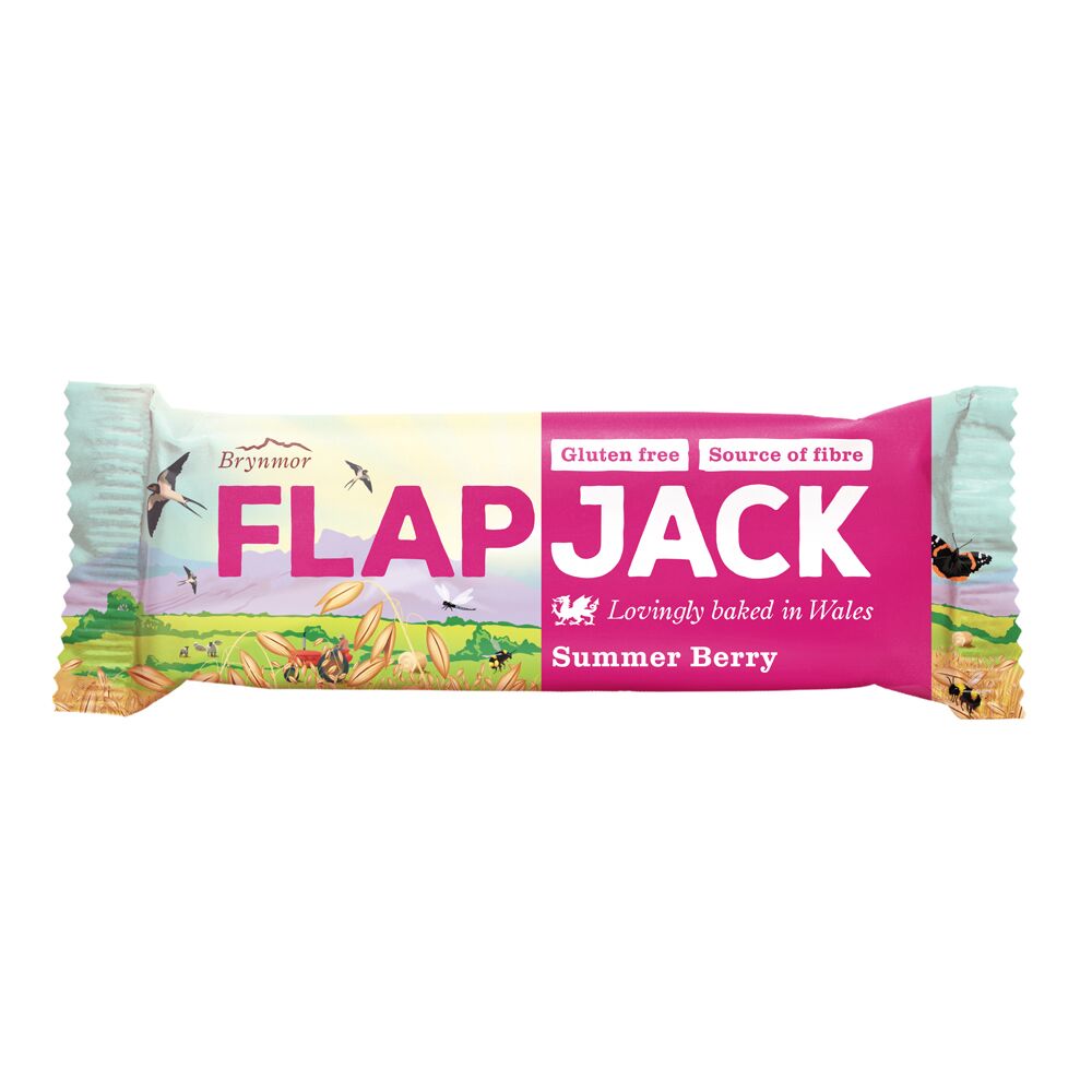 Summer Berry Flapjack 80g, Brynmor