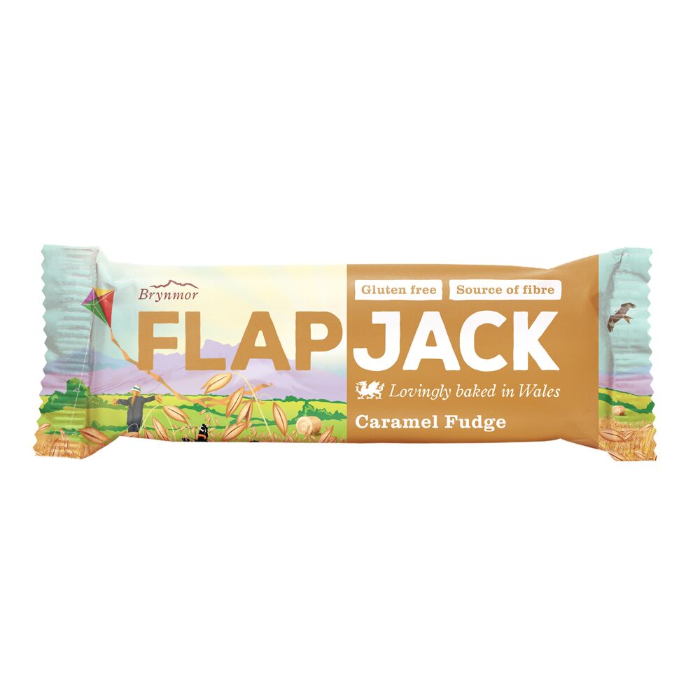 Caramel Fudge Flapjack 80g, Brynmor