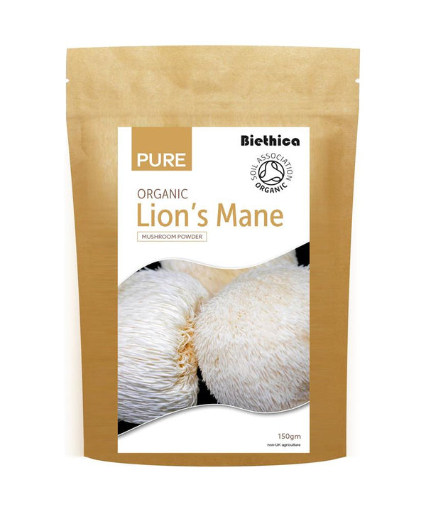 Biethica Organic Lions Mane  Mushroom Powder 75g, Biethica