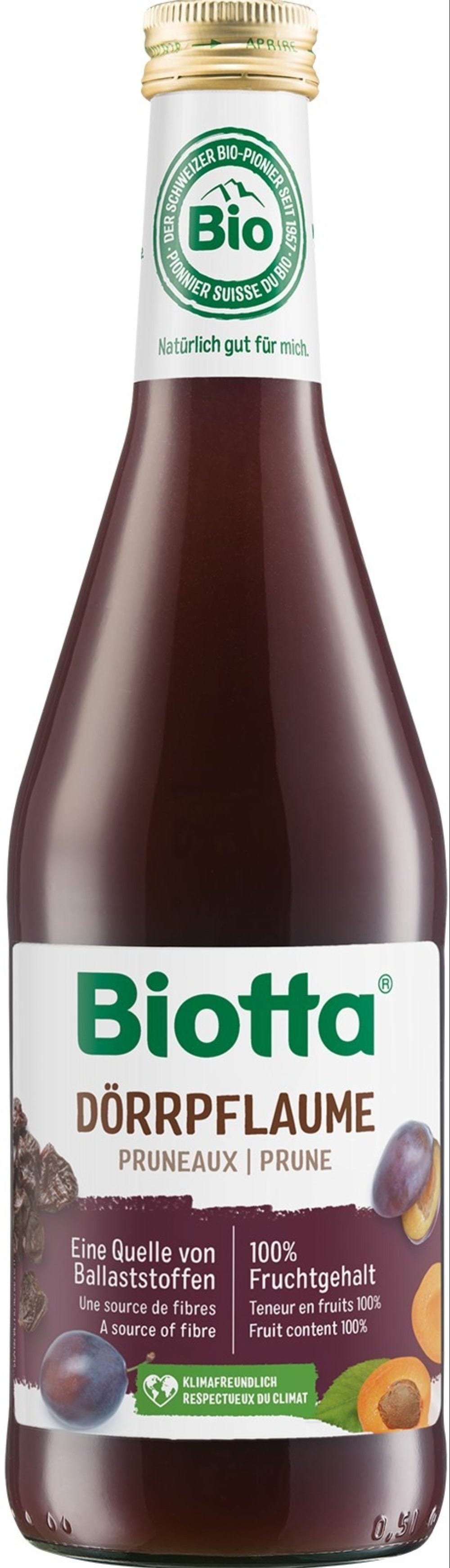 Organic Prune Juice 500ml, Biotta