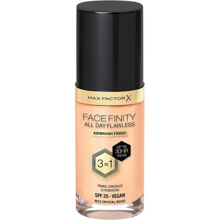 Max Factor Facefinity 3-in-1 All Day Flawless Foundation SPF 20 Crystal Beige 200g