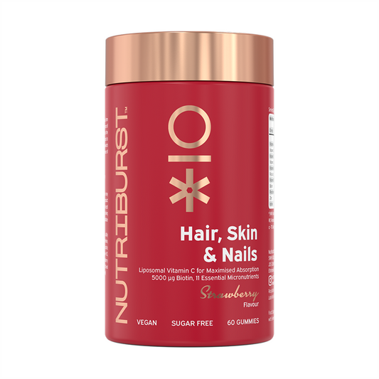 Nutriburst Hair, Skin & Nails 60 Gummies Strawberry