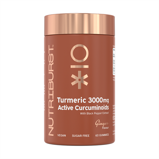 Nutriburst Tumeric 3000mg 60 Gummies Ginger