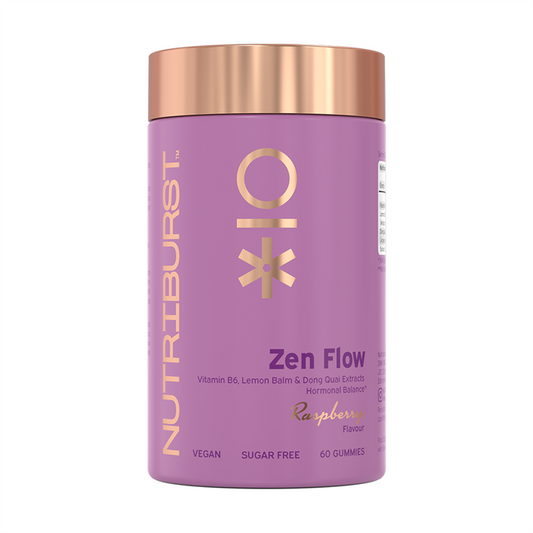 Nutriburst Zen Flo 60 Gummies Raspberry