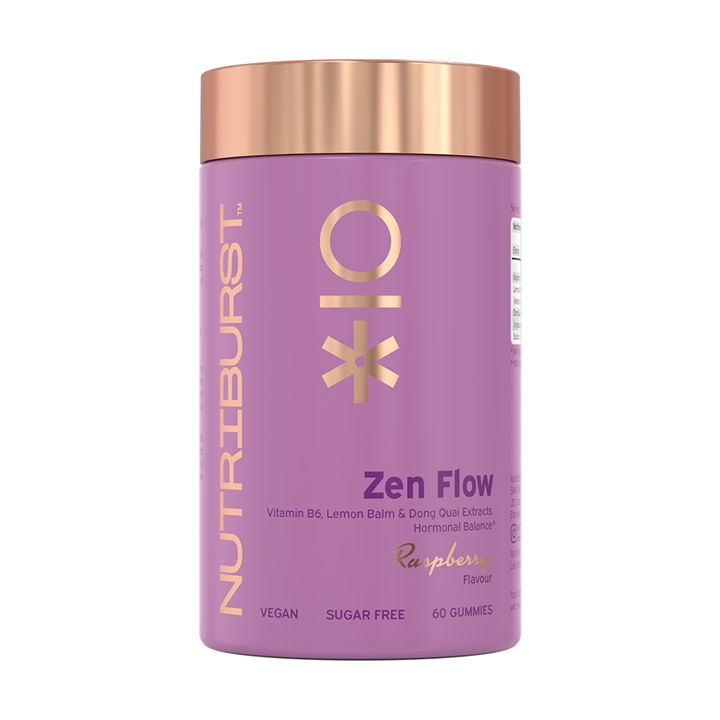 Nutriburst Zen Flo 60 Gummies Raspberry