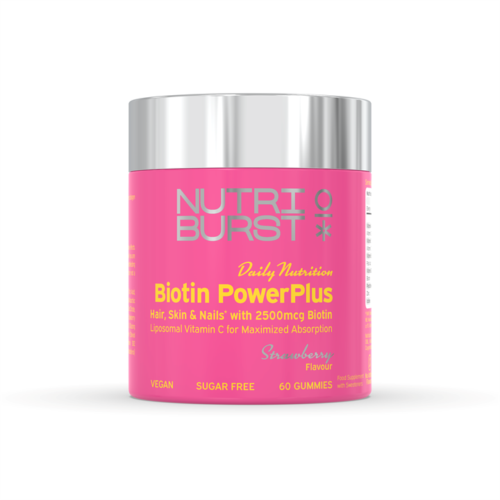 Nutriburst Biotin Powerplus 60 Gummies Strawberry