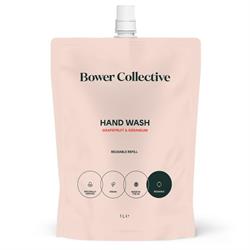 Grapefruit & Geranium Bower Natural Hand Wash Refill 1L, Bower Collective