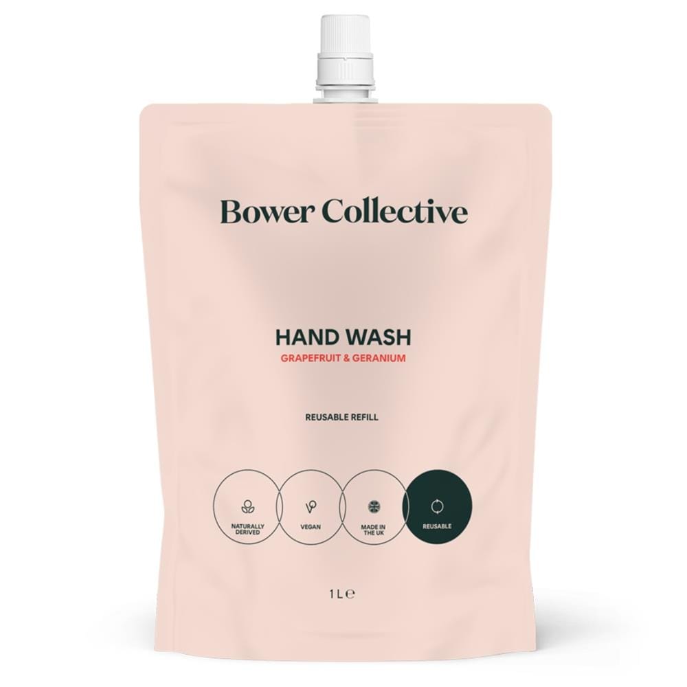 Grapefruit & Geranium Bower Natural Hand Wash Refill 1L, Bower Collective