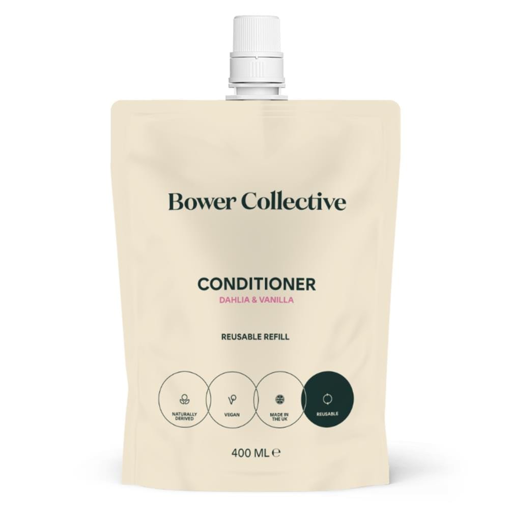 Dahlia & Vanilla Bower Natural Conditioner Refill 400ml, Bower Collective