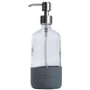 Bower Glass Silicon Sleeve Pump Dispenser in Granite - 500ml, Bower Collective