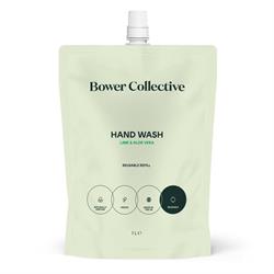 Lime & Aloe Vera Bower Natural Hand Wash Refill 1L, Bower Collective