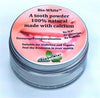 Organic Tooth Powder Peppermint in a glass jar- (plastic free)., Bio-White