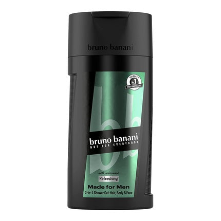 Bruno Banani Fragrance Made For Men 3-in-1 Shower Gel for Body, Hair and Face 250ml - Welzo