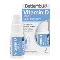 D1000 Vitamin D Daily Oral Spray 15Ml, BetterYou