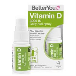 D3000 Vitamin D Daily Oral Spray 15Ml, BetterYou