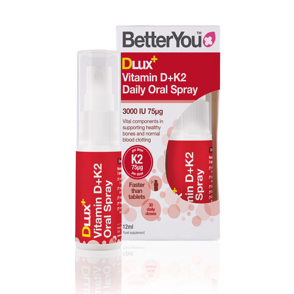 DluxPlus Vitamin D+K2 Daily Oral Spray 12ml, BetterYou