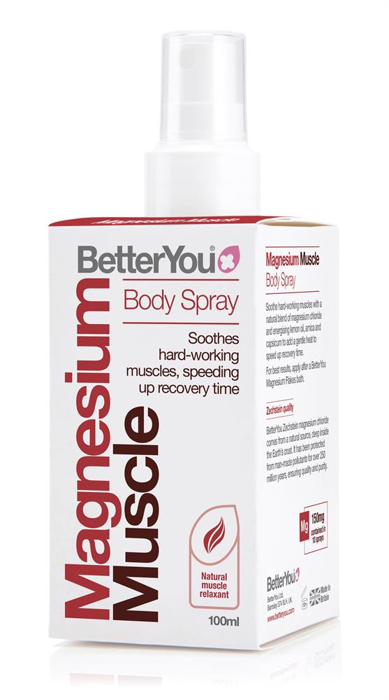 Magnesium Muscle Body Spray 100ml, BetterYou