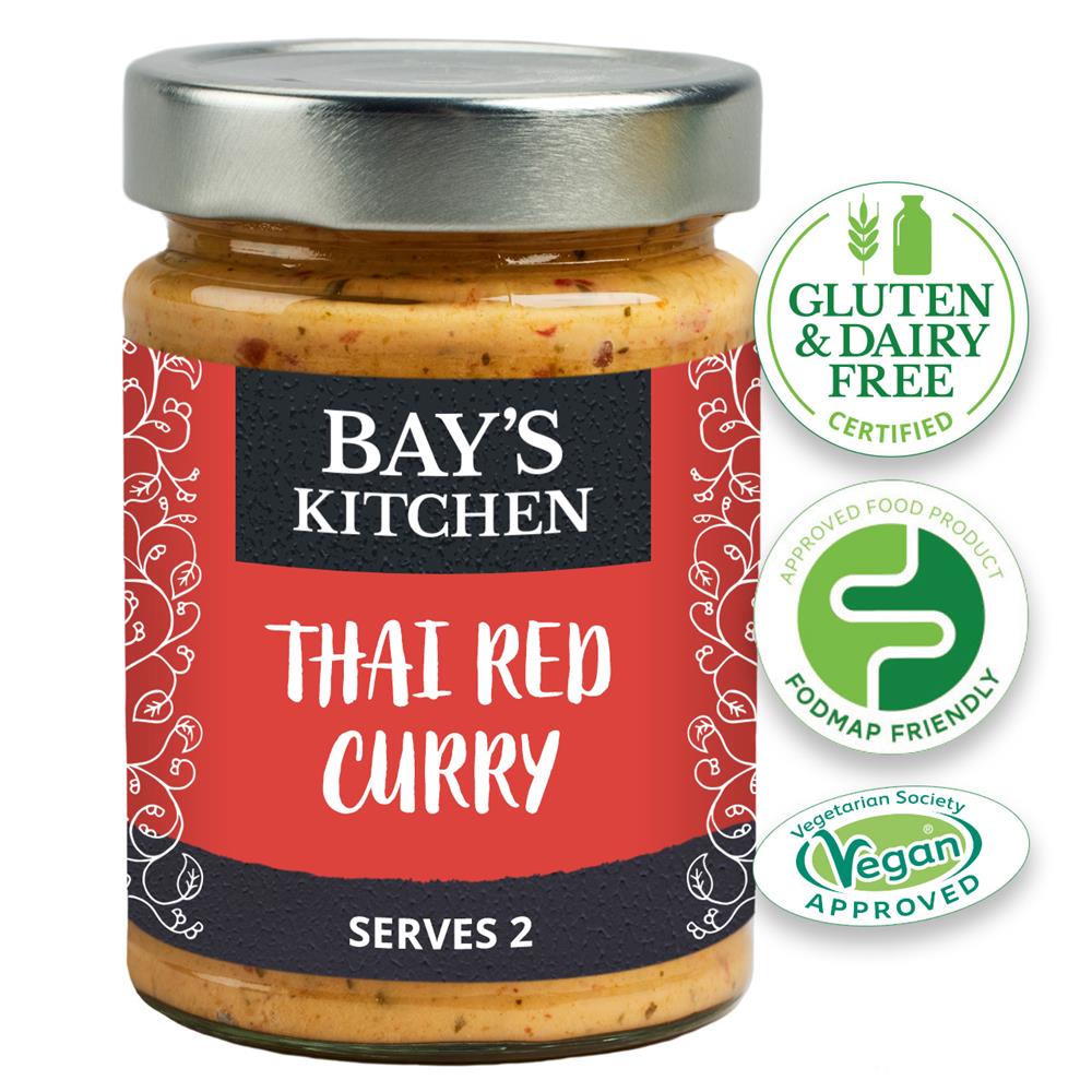 Thai Red Curry Stir-in Sauce Low FODMAP Vegan 260g, Bays Kitchen