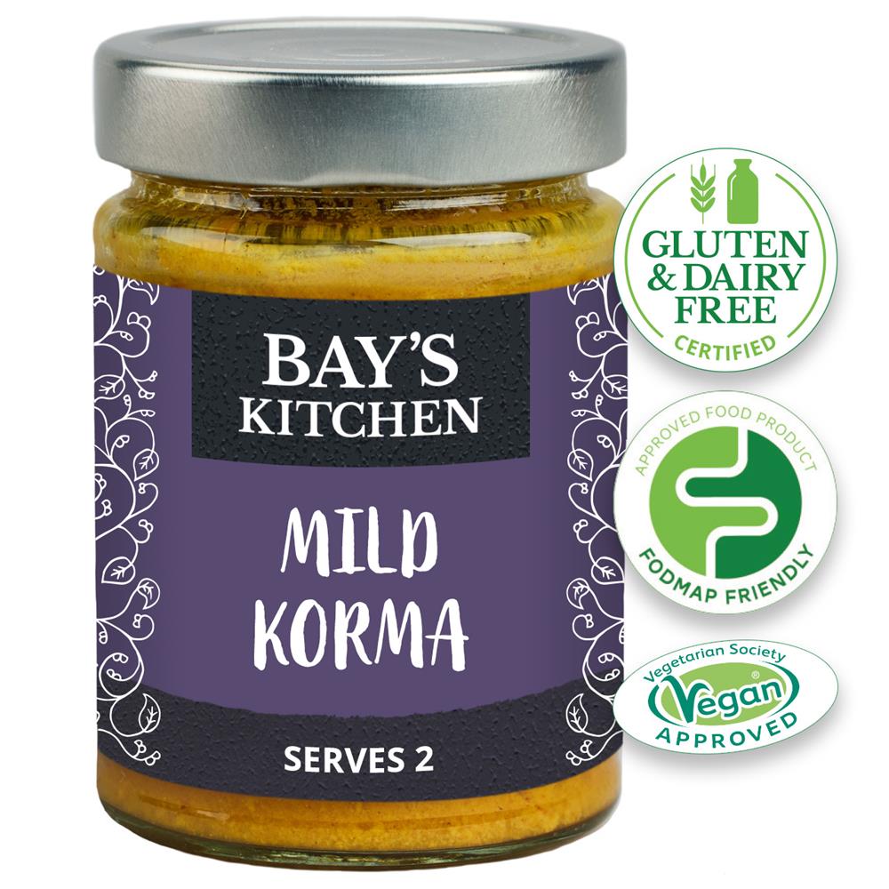 Mild Korma Stir-in Sauce Low FODMAP Vegan 260g, Bays Kitchen