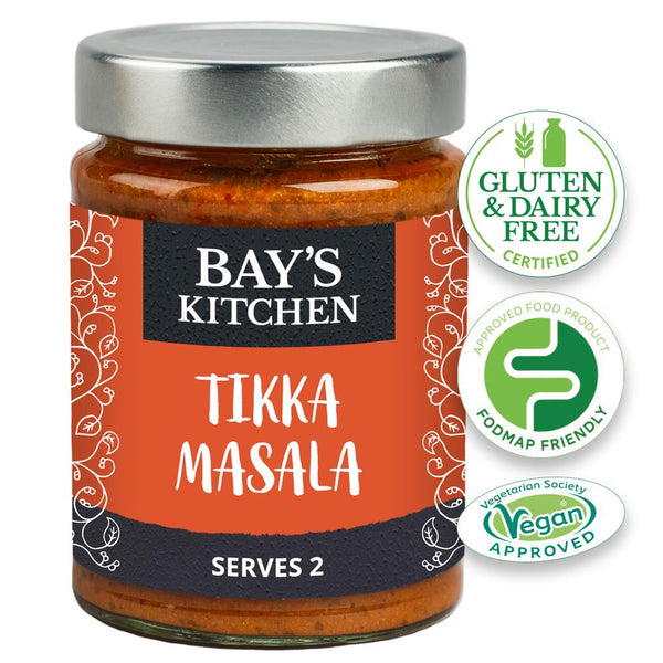 Tikka Masala Stir-in Sauce Low FODMAP Vegan 260g, Bays Kitchen