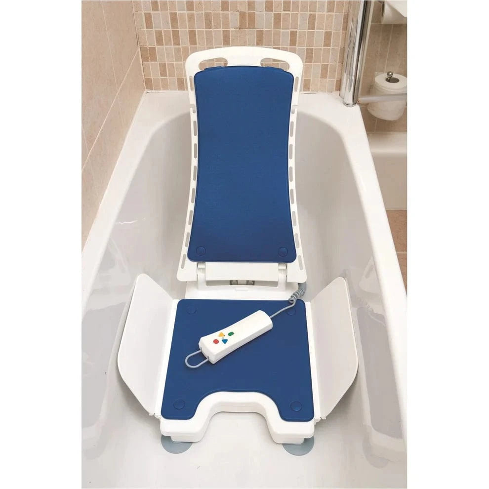 Bellavita Electric Bath Lift Chair – Reclining Bathlifter with Remote & Suction Grips for Easy Transfer