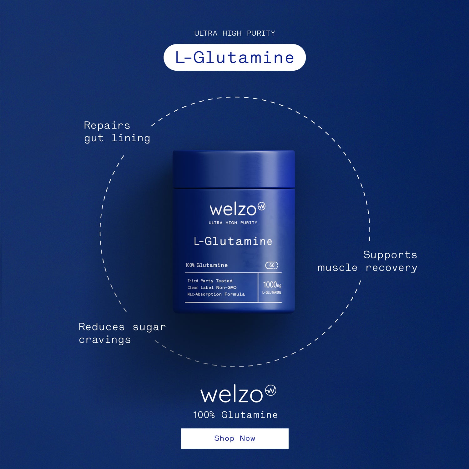 Welzo Ultra Purity L-Glutamine