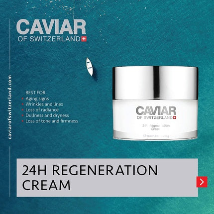 Caviar of Switzerland 24h Regeneration Cream 50ml Anti Aging Face Cream for Women