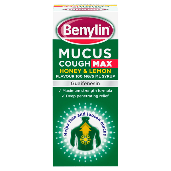 Benylin Mucus Cough Max Honey & Lemon Syrup 150ml - welzo