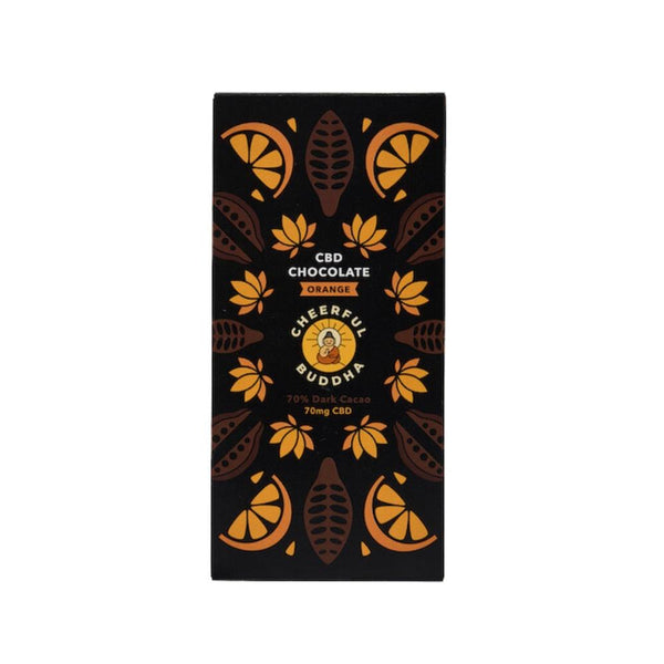 Cheerful Buddha CBD Infused Chocolate (Orange) - 70g, Cheerful Buddha