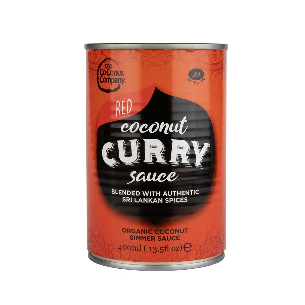 Organic Red Coconut Curry Sauce 400ml, The Coconut Company