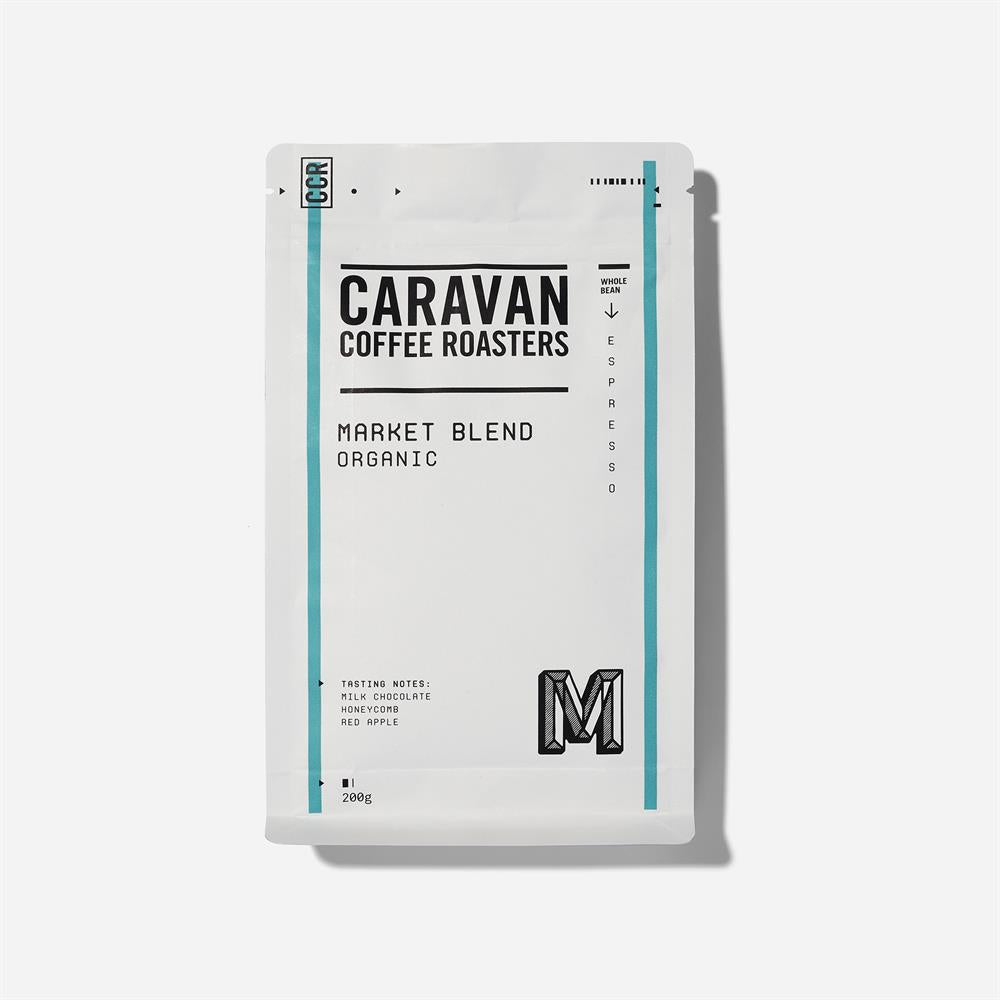 Organic Market Blend Beans 200g, Caravan Coffee Roasters