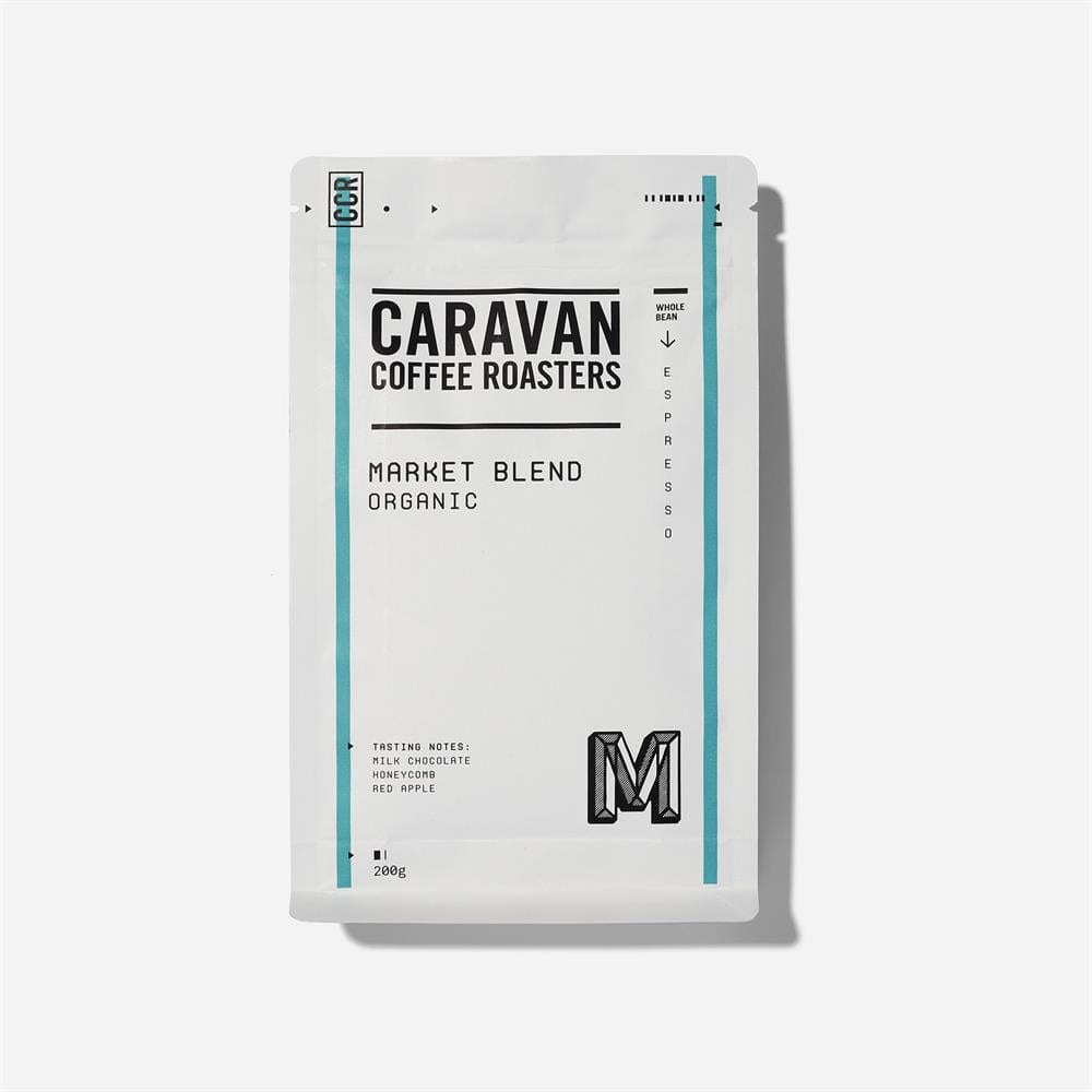 Organic Market Blend Ground 200g, Caravan Coffee Roasters