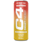 Cellucor C4 Smart Energy Carbonated 12x330ml Red Berry Yuzu