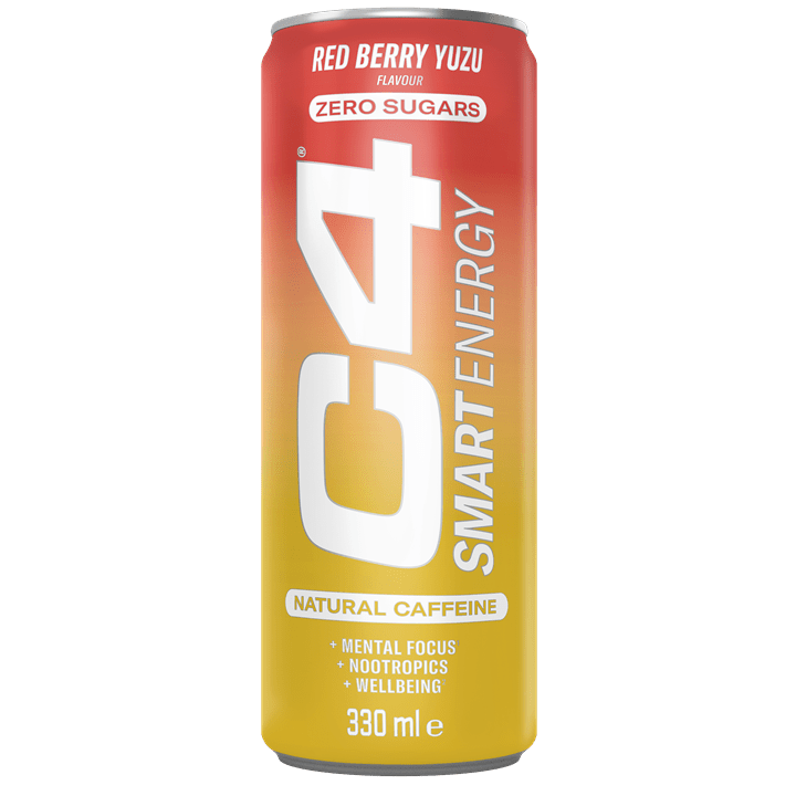 Cellucor C4 Smart Energy Carbonated 12x330ml Red Berry Yuzu