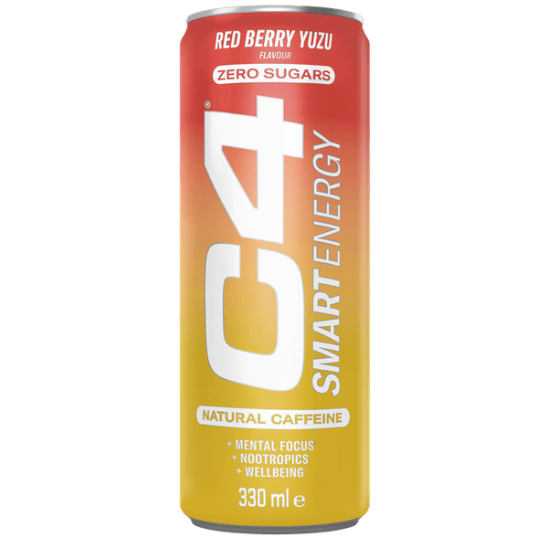 Cellucor C4 Smart Energy Carbonated 12x330ml Red Berry Yuzu