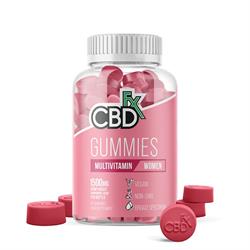 CBDfx Women's Mulitivit Gummies (60ct / 1500mg CBD Per Bottle), CBDfx