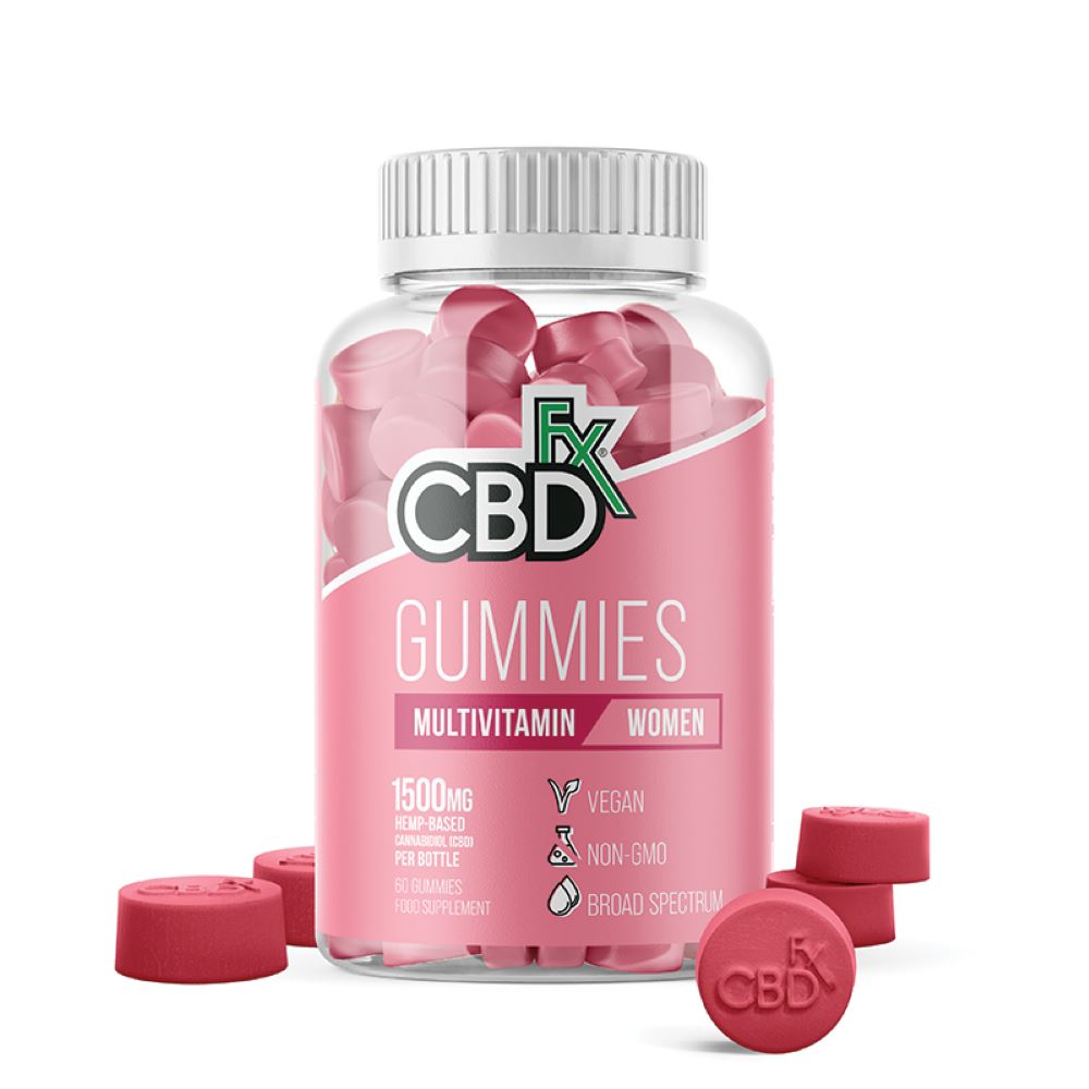 CBDfx Women's Mulitivit Gummies (60ct / 1500mg CBD Per Bottle), CBDfx