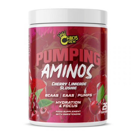 Chaos Crew Pumping Aminos 2.0 325g Cherry Limeade Slushie