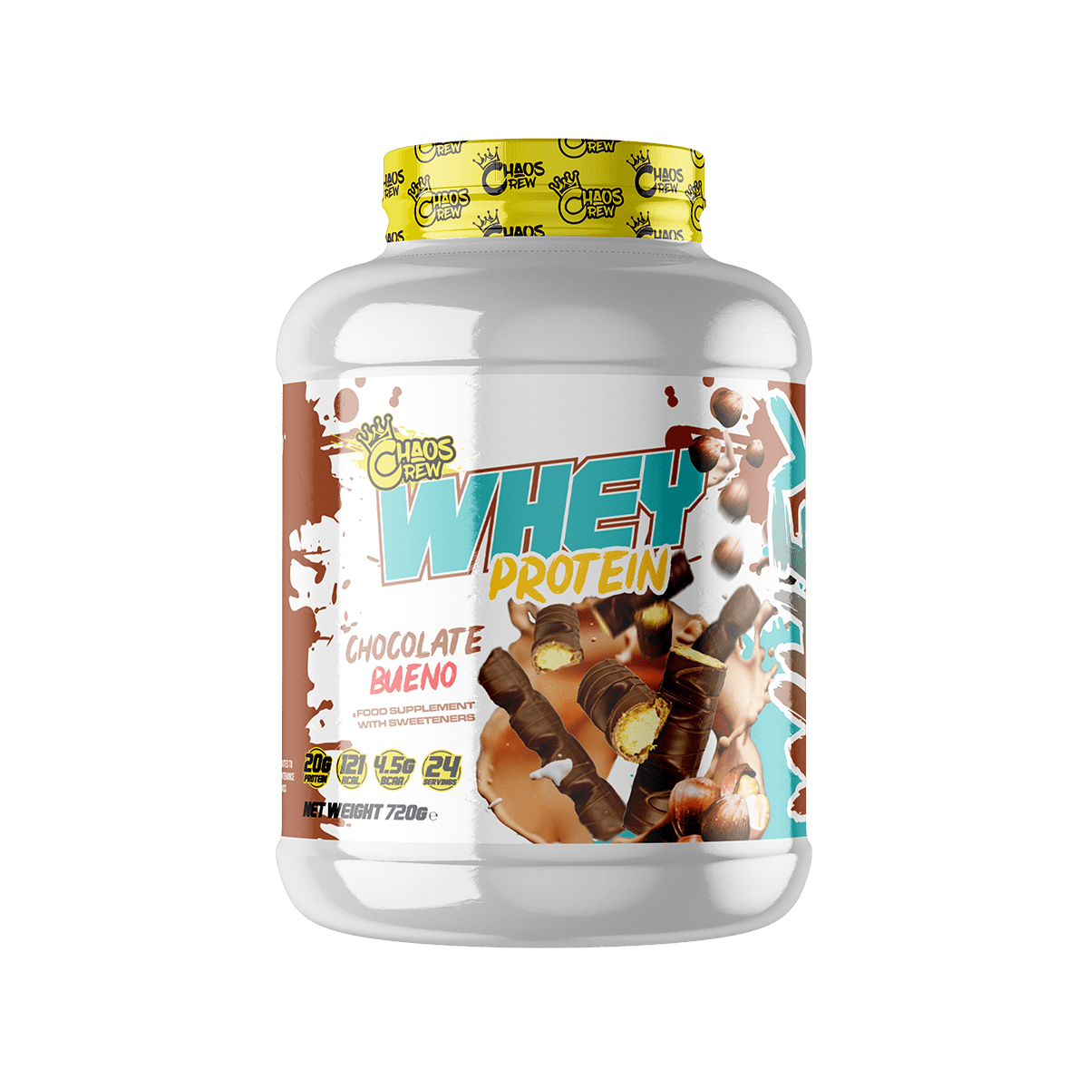 Chaos Crew Whey Protein 720g Chocolate Bueno