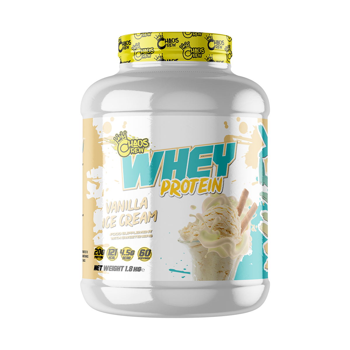 Chaos Crew Whey Protein 2kg Vanilla Ice Cream