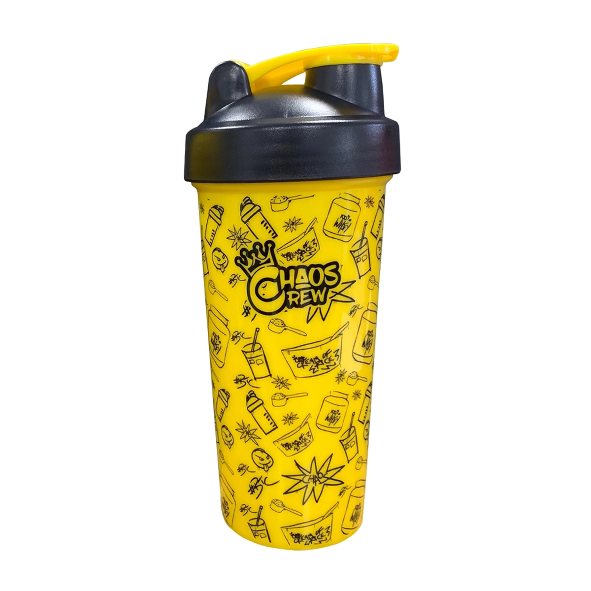 Chaos Crew Graffiti Shaker 600ml Yellow