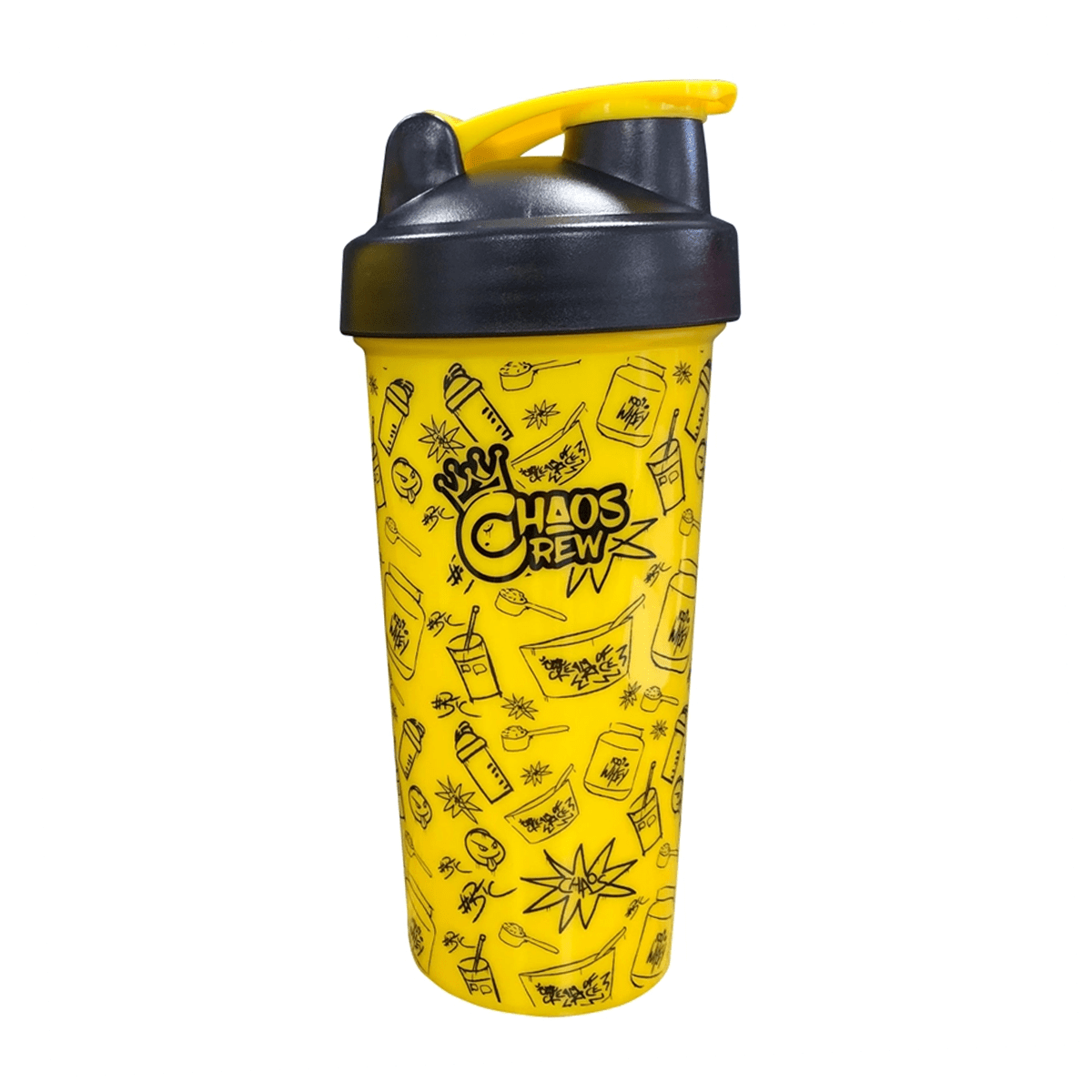 Chaos Crew Graffiti Shaker 600ml Yellow