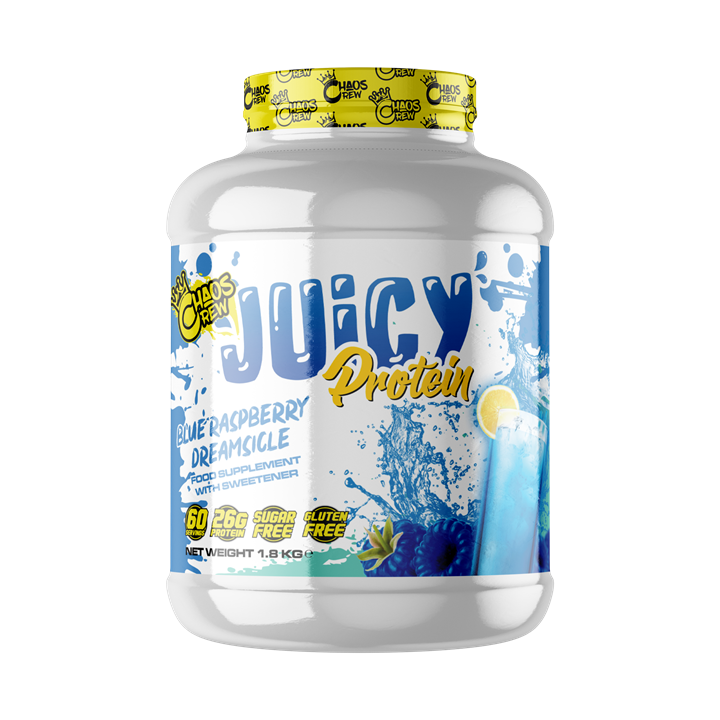 Chaos Crew Juicy Protein 1.8kg Blue Raspberry Dreamsicle