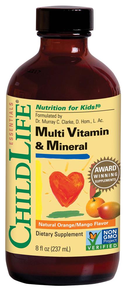 ChildLife Essential Multi Vitamin & Mineral Mango/ Orange, Child Life