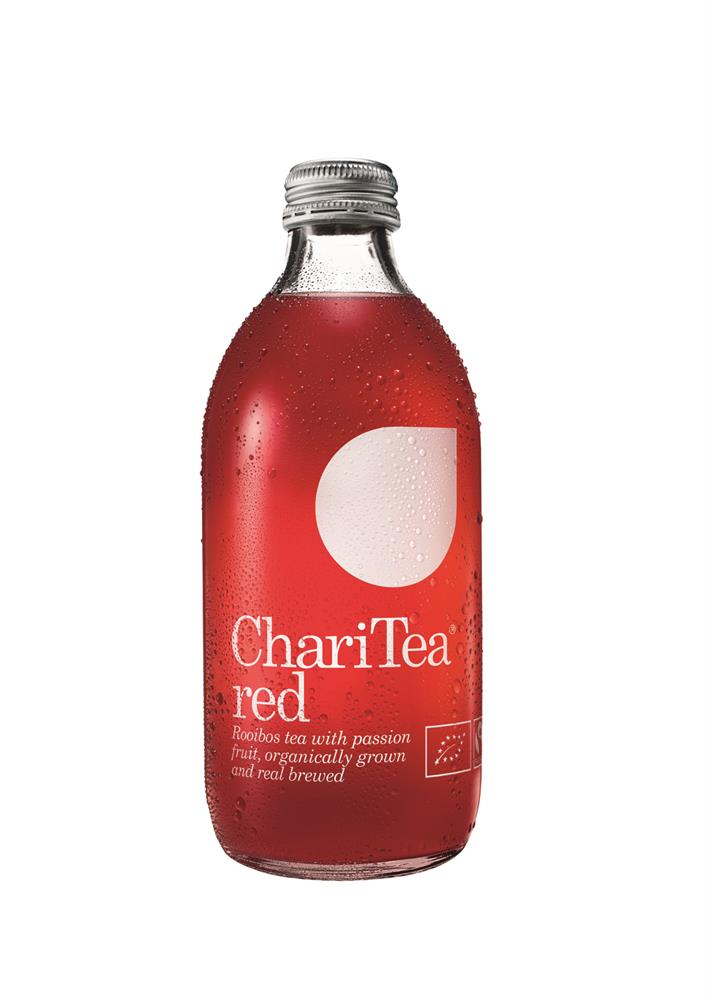 Red Rooibos Organic Iced Tea with Passion Fruit 330ml, ChariTea