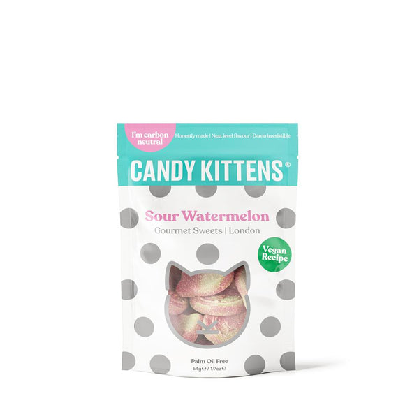 Candy Kittens Sour Watermelon Vegan Sweets 54g, Candy Kittens